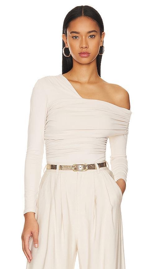 Susana Monaco Gathered Top in White. product image