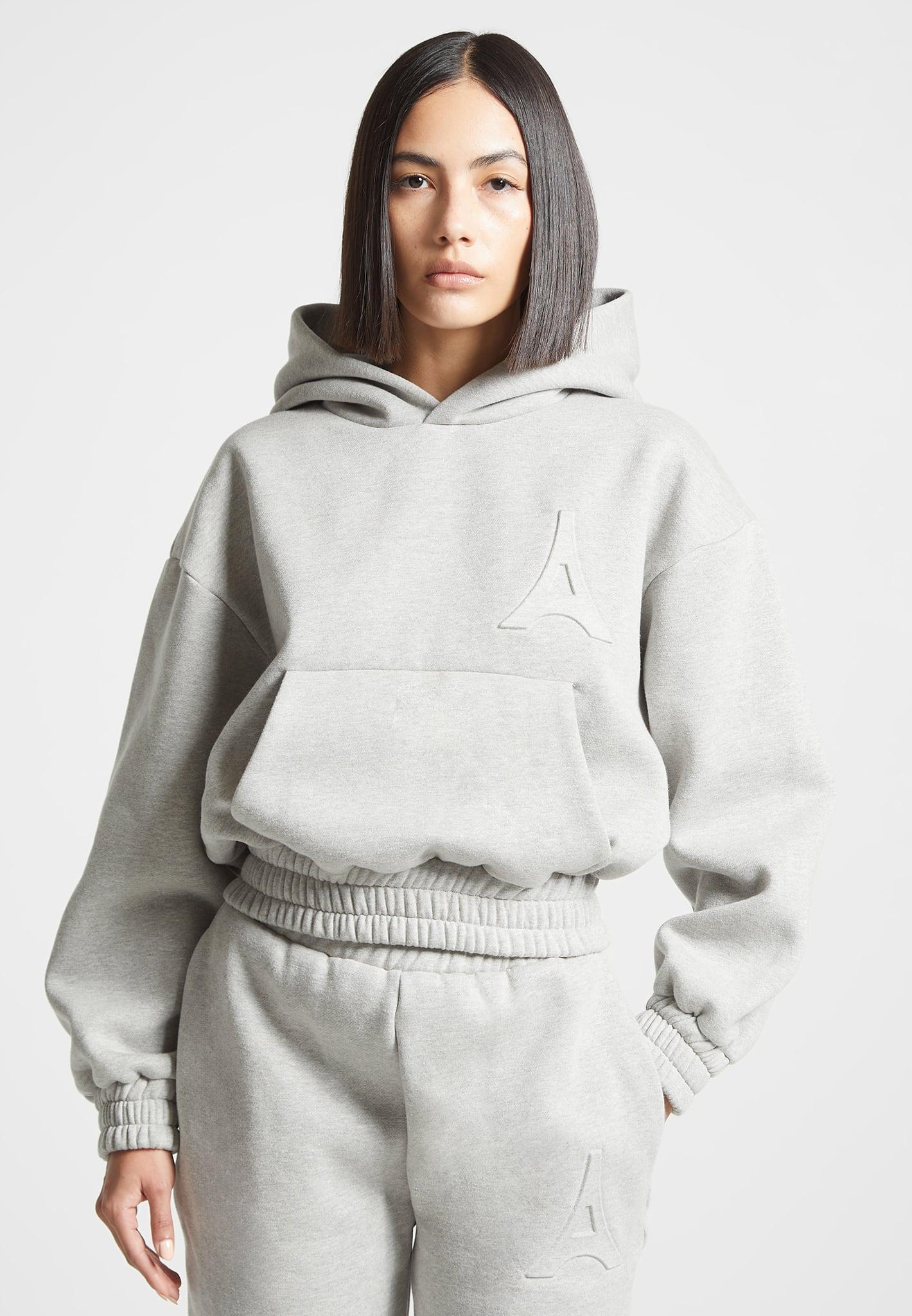 Éternelle Eiffel Embossed Hoodie - Grey Female Product Image