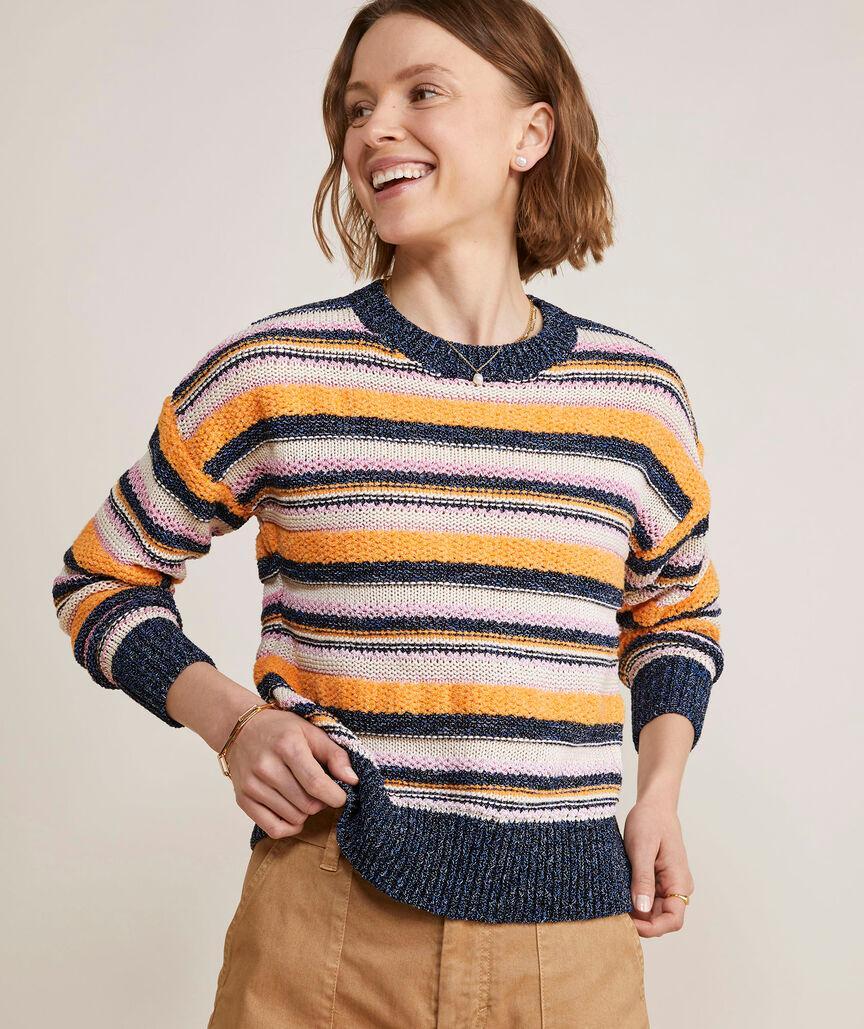 Novelty Stripe Crewneck Sweater Product Image