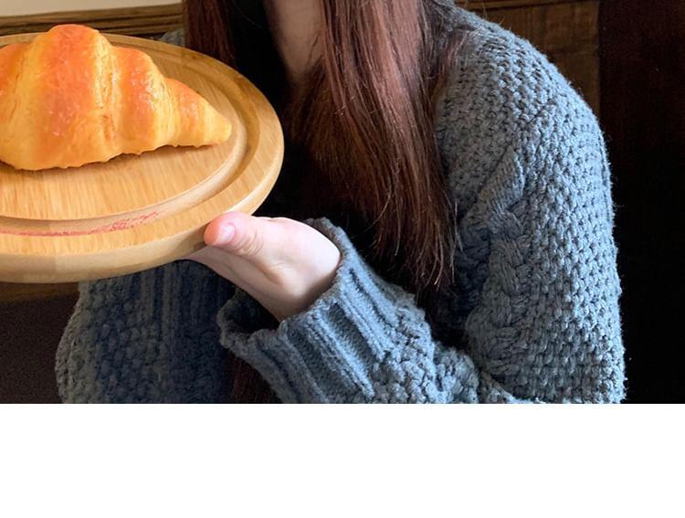 Striped Knit Slouchy Beanie Product Image