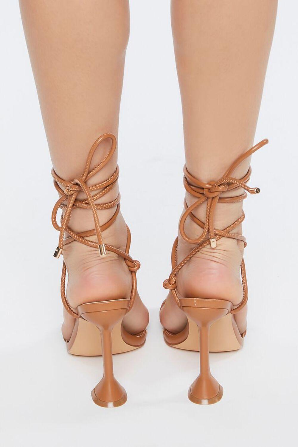 Knotted Strappy Open-Toe Heels | Forever 21 product image