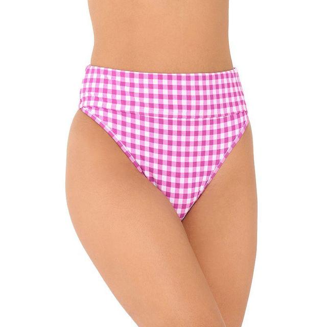 Womens Freshwater Banded High-Leg Swim Bottoms Product Image