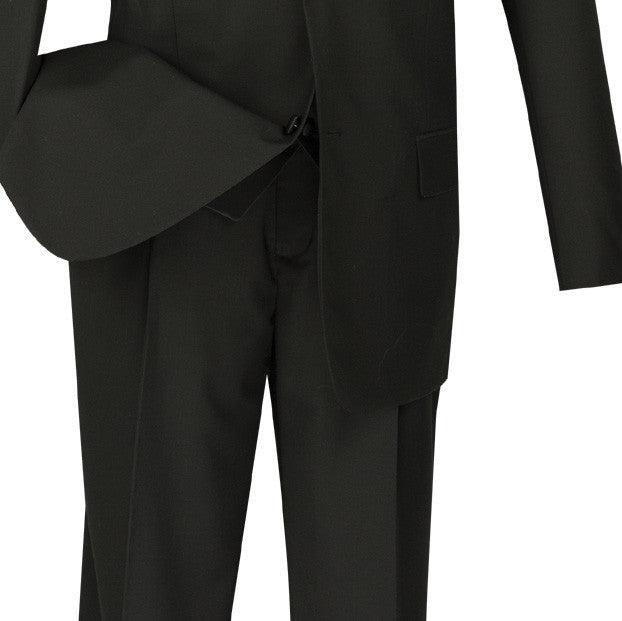 Santorini Collection - Regular Fit Black Tuxedo 4 Piece with Vest Bow Tie Product Image