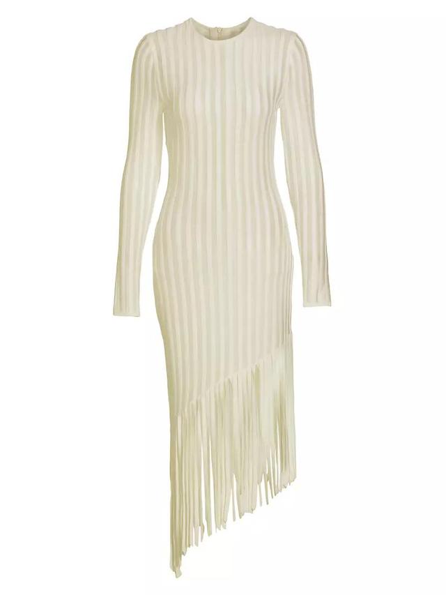 Galya Asymmetric Fringed Midi-Dress Product Image