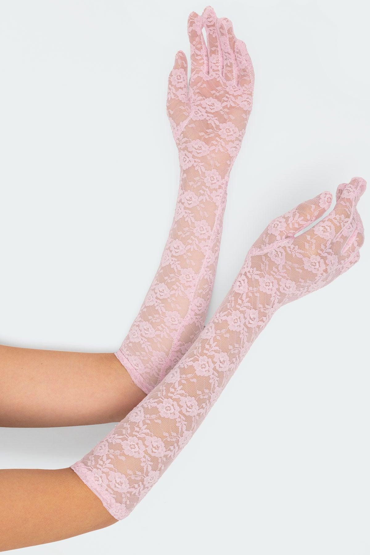 Tea Time Sheer Lace Gloves Product Image