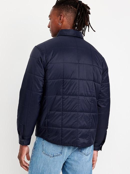 Water-Resistant Quilted Shacket Product Image