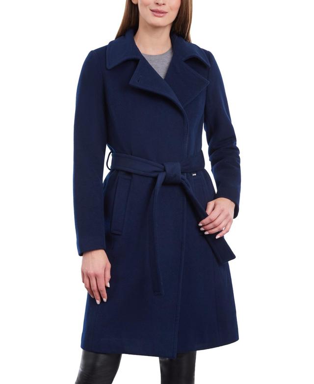 Michael Michael Kors Womens Wool Blend Belted Wrap Coat Product Image