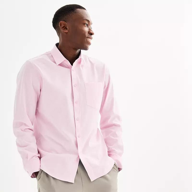 Mens FLX Slim Performance Untucked-Fit Button Down Long Sleeve Shirt Product Image