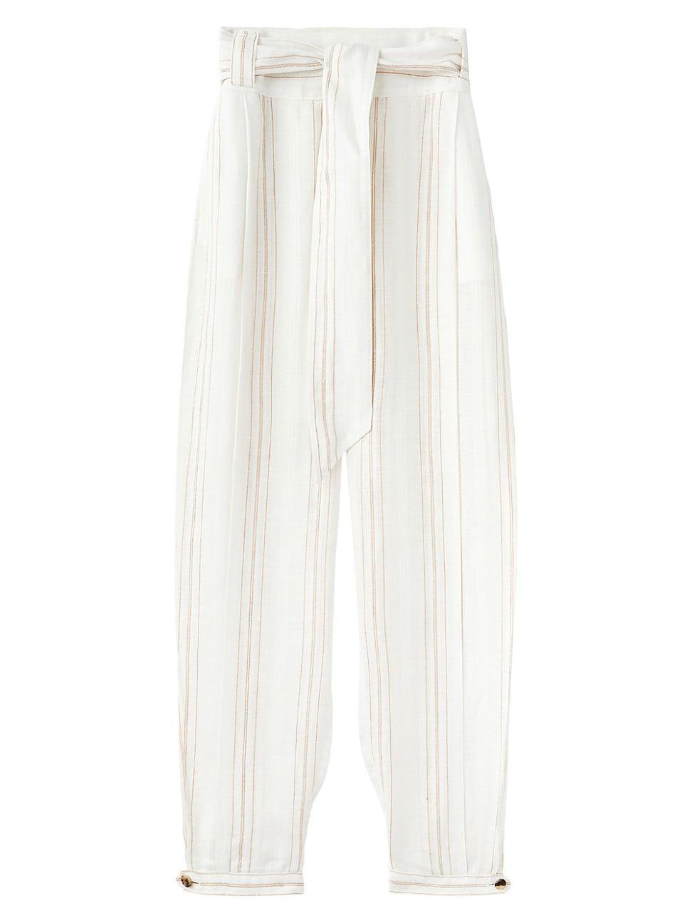 Womens Gustel Stripe Linen Pants Product Image