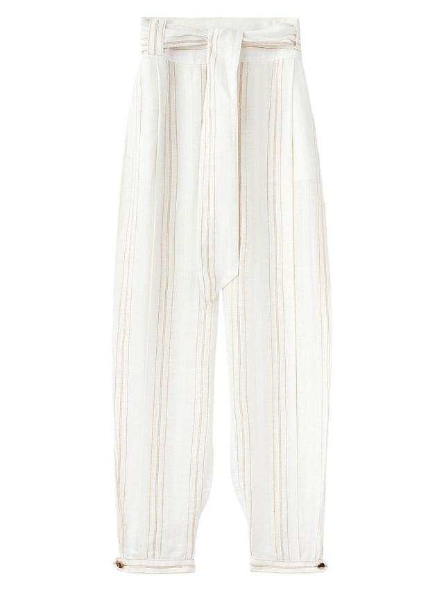 Womens Gustel Stripe Linen Pants Product Image