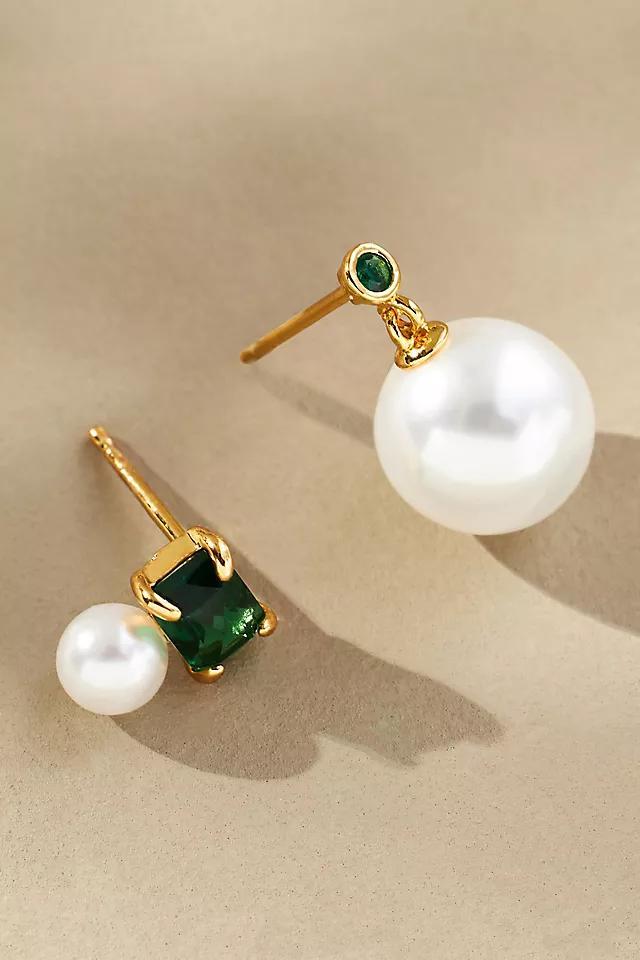 Pearl Crystal Earrings, Set of 2 Product Image