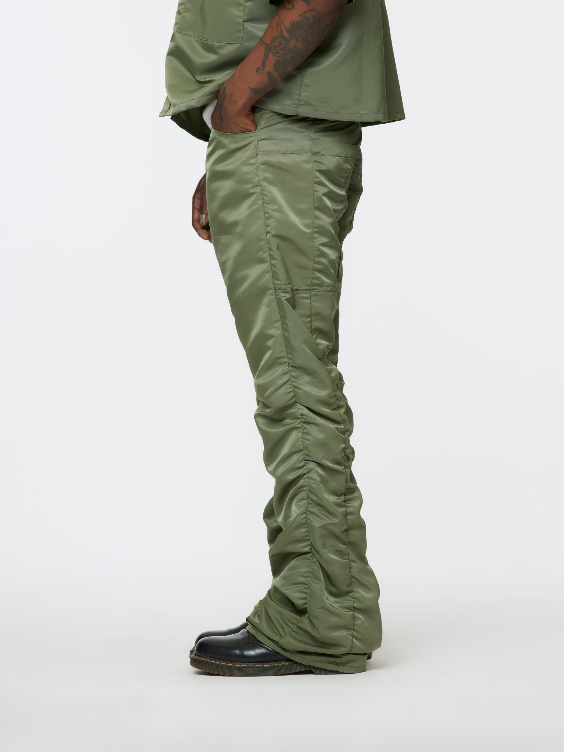 Shirred Kickflare Trousers Product Image