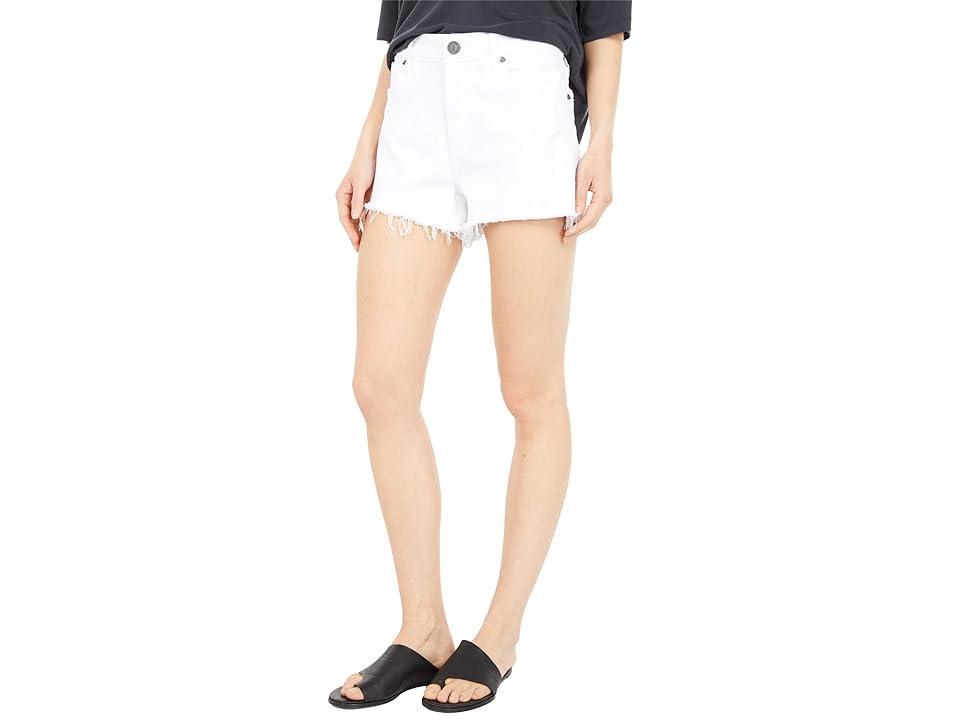 KUT from the Kloth Jane High Rise Fray Hem Shorts Product Image