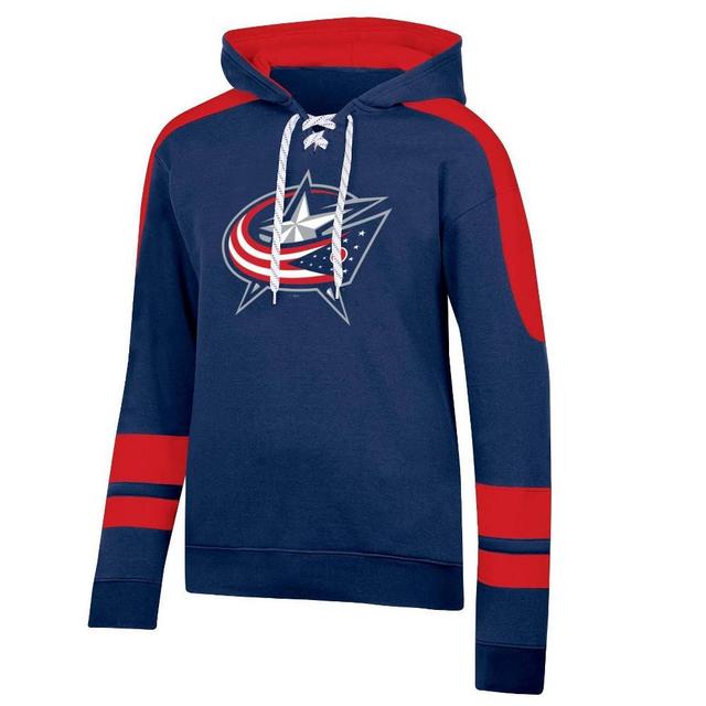 NHL Columbus Blue Jackets Mens Hooded Sweatshirt with Lace Product Image