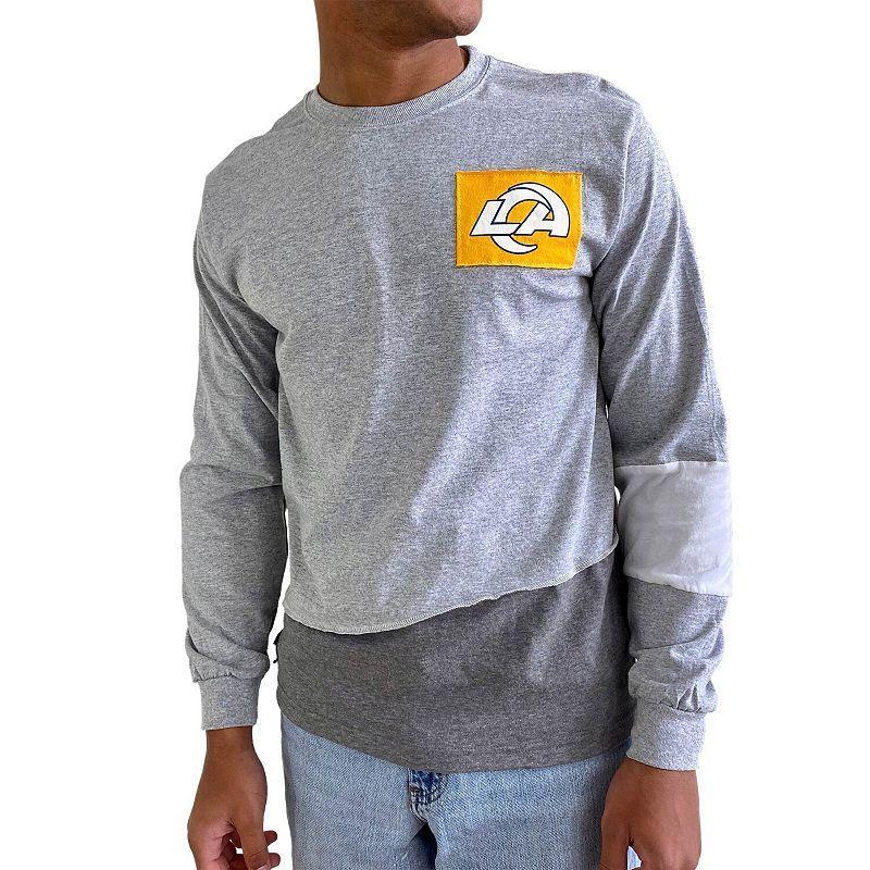 Mens Refried Apparel Gray Los Angeles Rams Angle Long Sleeve T-Shirt Product Image