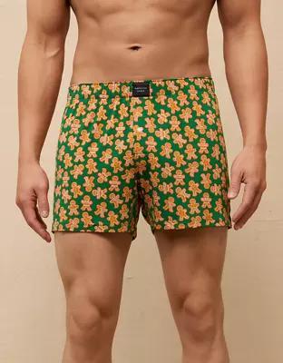 AEO Men's Gingerbread Slim Knit Ultra Soft Boxer Short Product Image