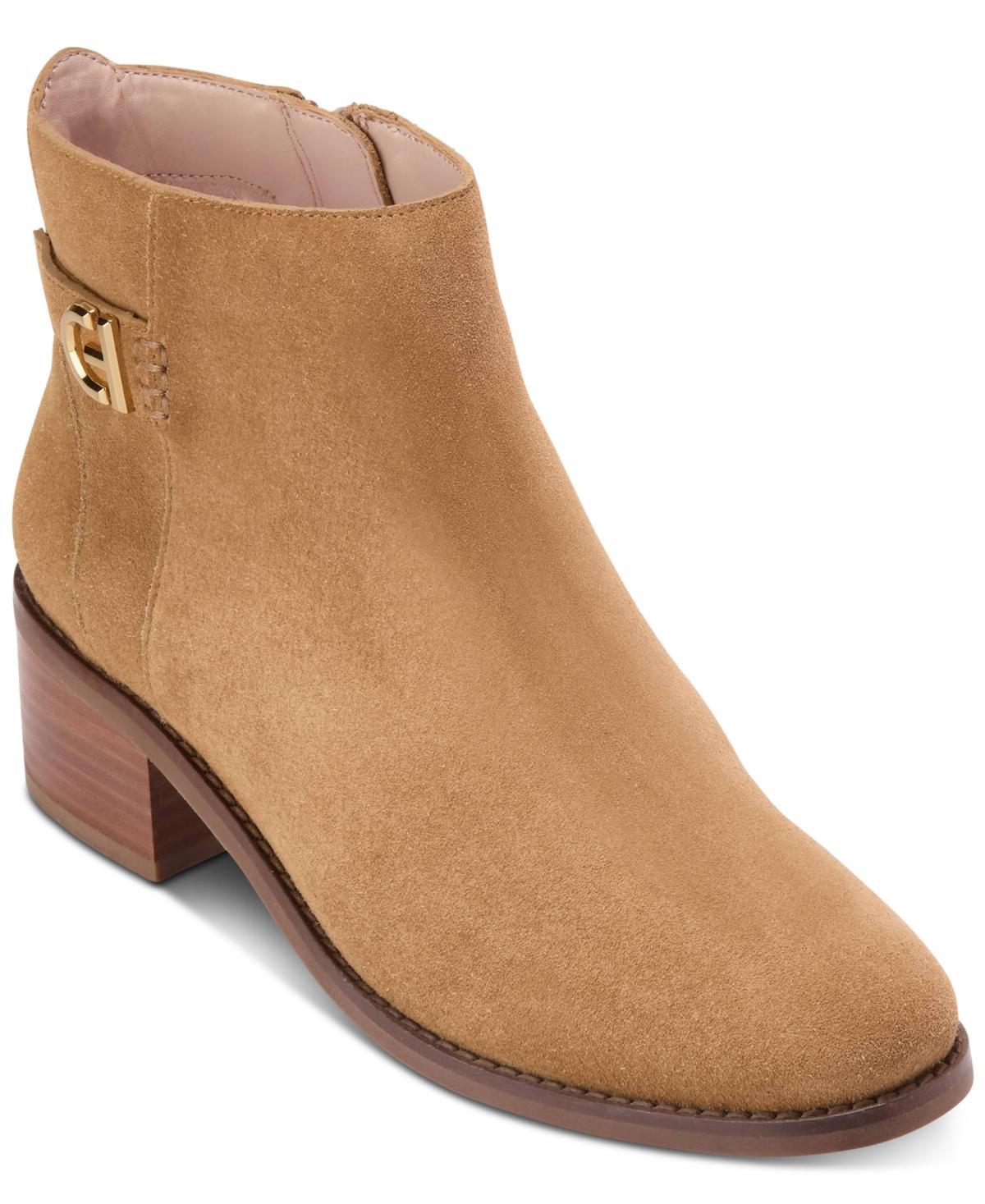 Cole Haan Womens Holis Logo Side-Buckle Booties Product Image