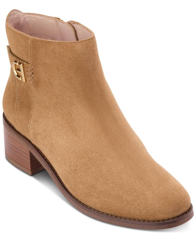 Cole Haan Womens Holis Logo Side-Buckle Booties Product Image