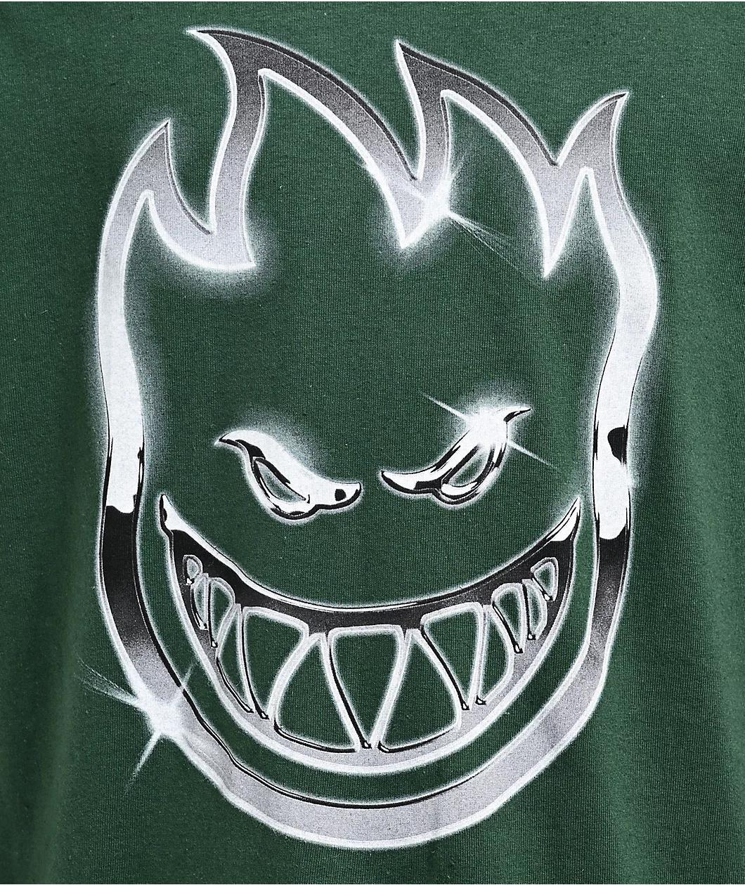 Spitfire Chrome Bighead Green T-Shirt Product Image