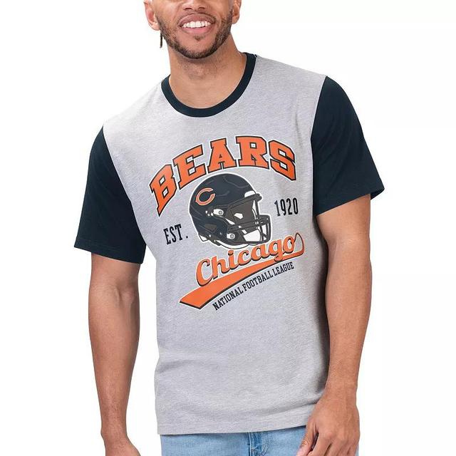 Mens G-III Sports by Carl Banks Heather Gray Chicago Bears Black Label T-Shirt Product Image