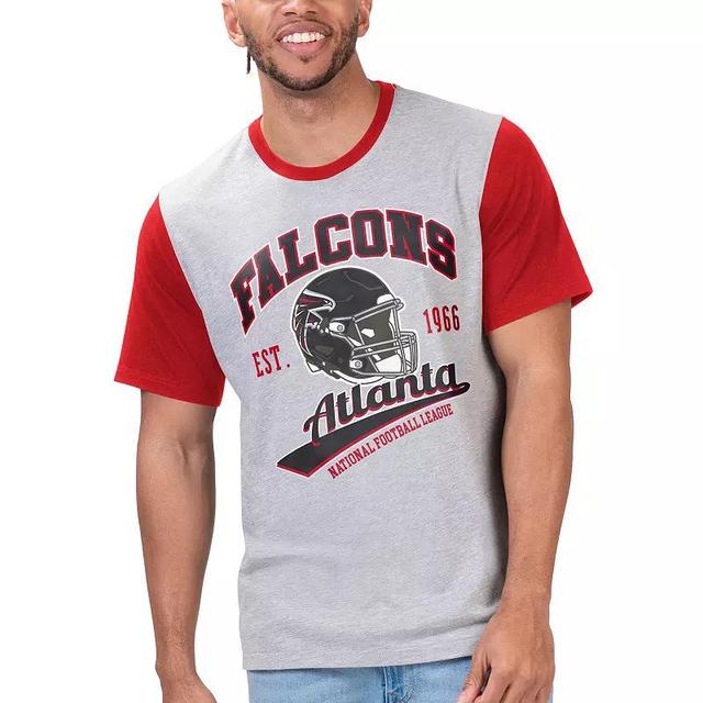 Mens G-III Sports by Carl Banks Gray Atlanta Falcons Black Label T-Shirt Product Image