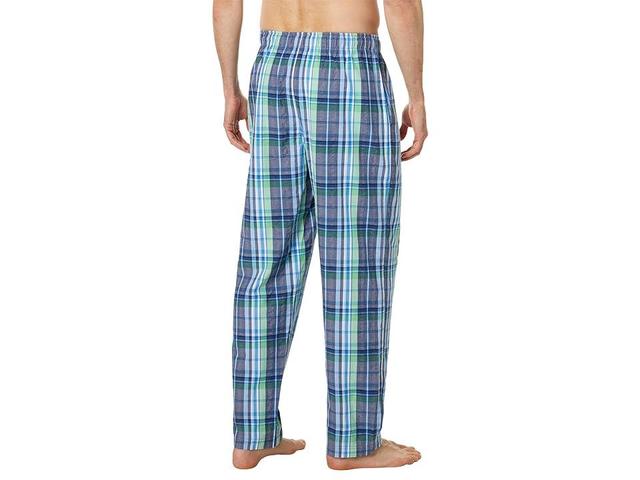 Tommy Bahama Cotton Seersucker Pants (Navy Plaid) Men's Pajama Product Image