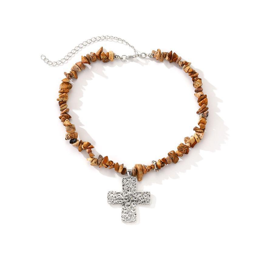 Beaded Cross Necklace Product Image