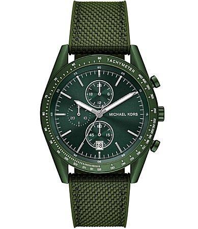 Michael Kors Mens Warren Chronograph Nylon Strap Watch Product Image