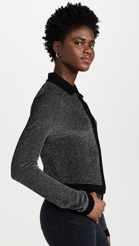 RE/DONE Metallic Polo Cardigan | Shopbop Product Image