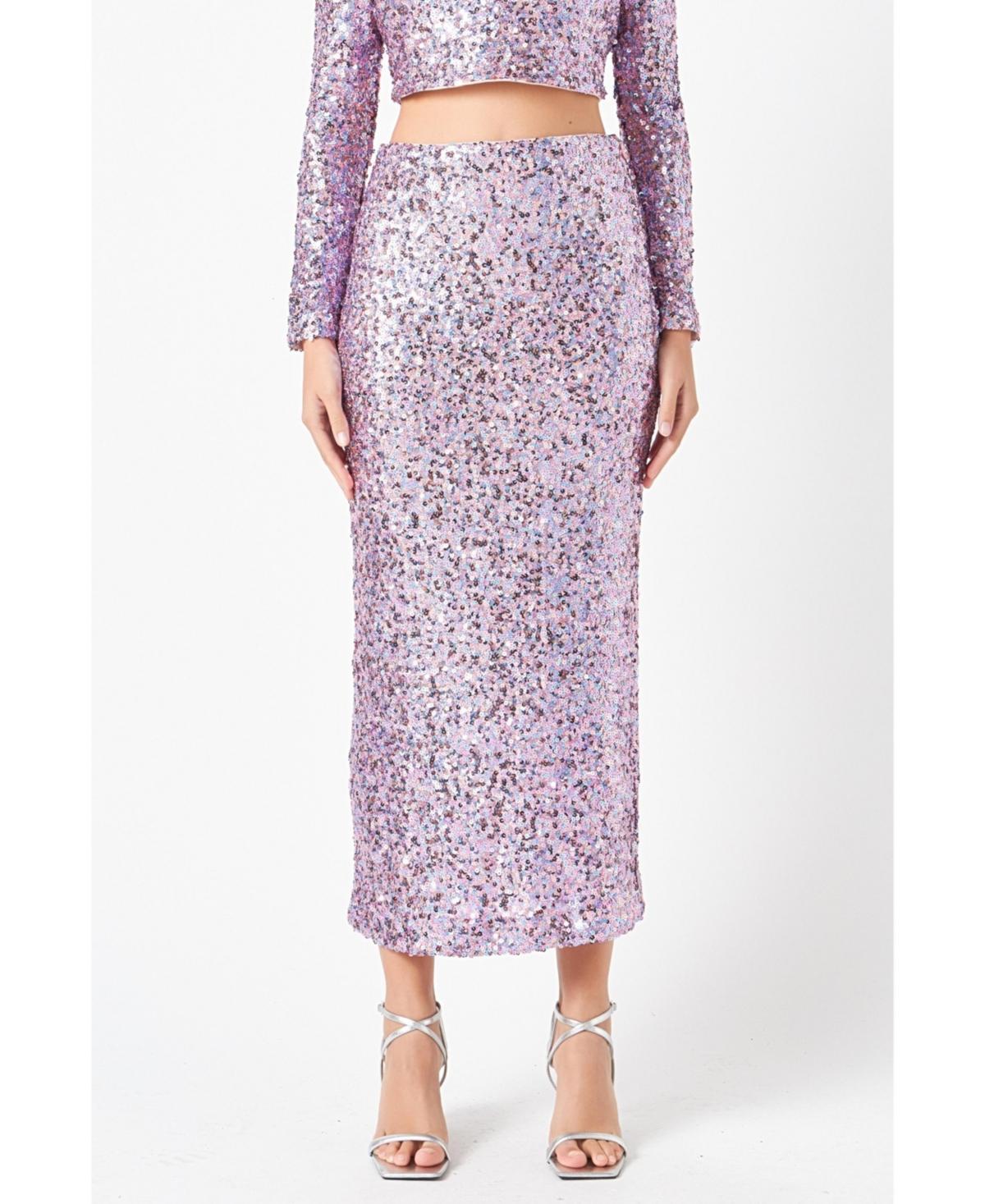 Endless Rose Sequin Midi Skirt Product Image