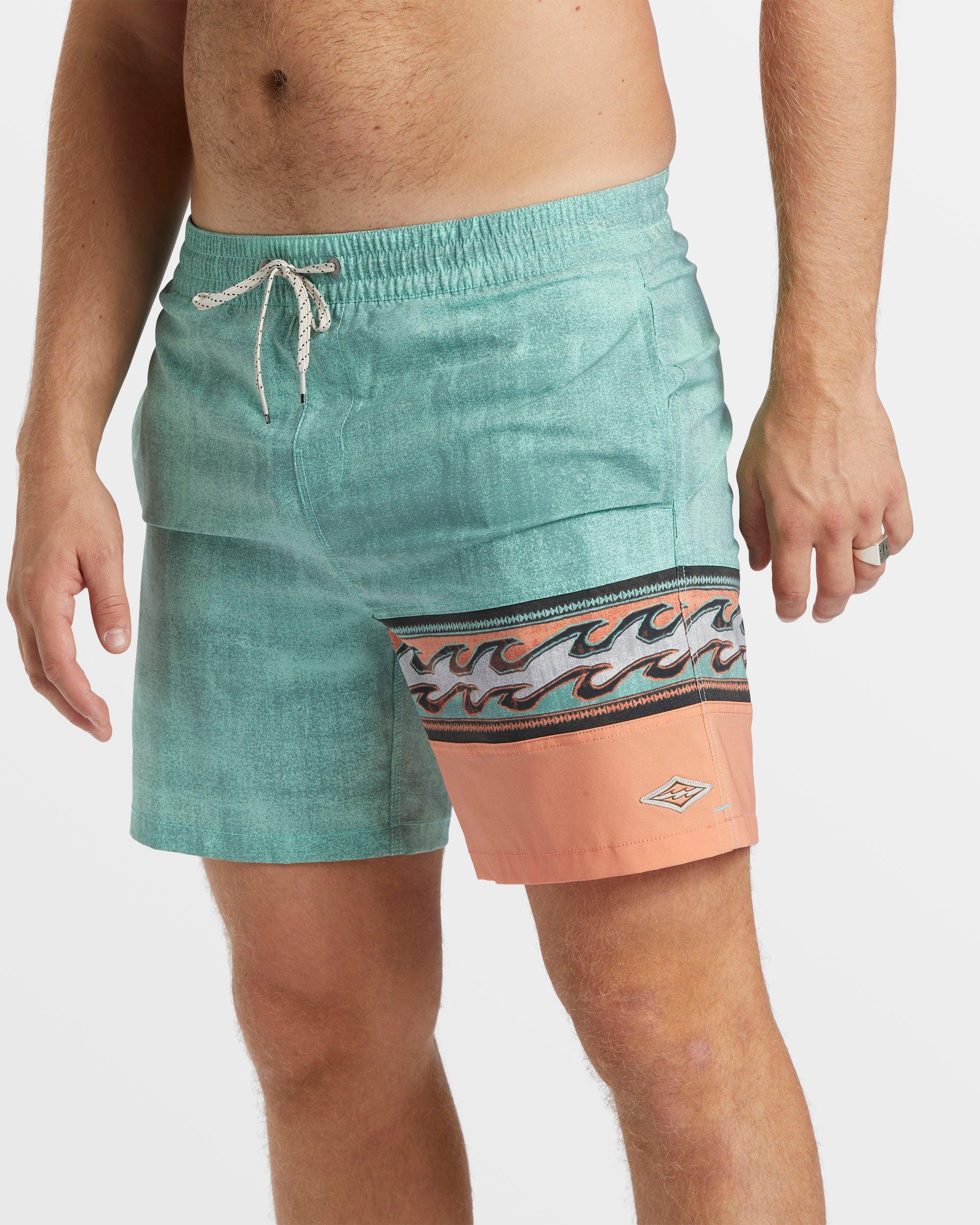 Burleigh Layback 17" Boardshorts - Dusty Teal Male Product Image