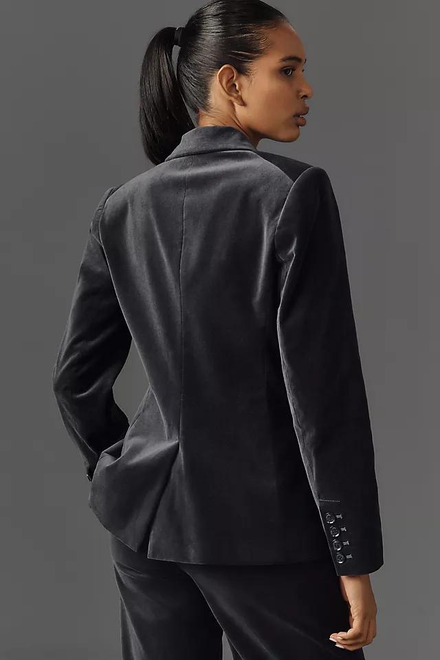 PAIGE Malbec Velvet Blazer Product Image