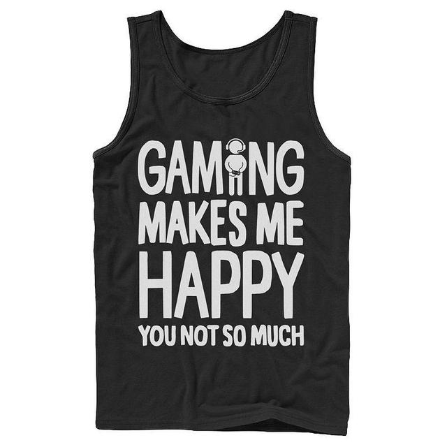 Mens Gaming Makes Me Happy You Not So Much Gamer Tank Black Product Image