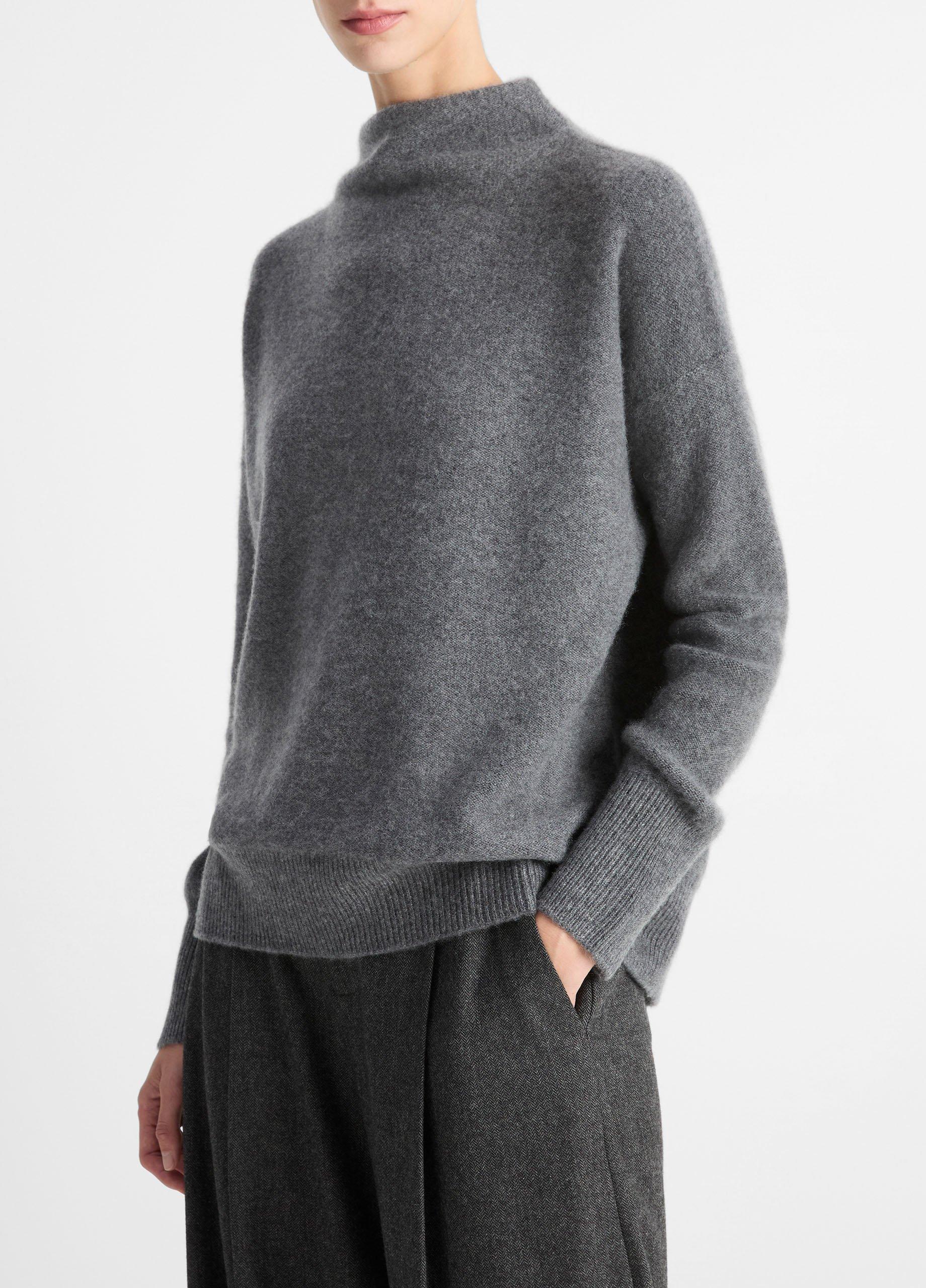 Plush Cashmere Funnel Neck Sweater Product Image