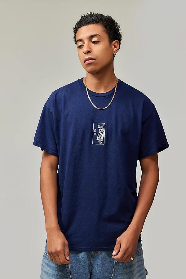 Urban Outfitters UO Navy Tora Tiger Tee Mens at Urban Outfitters Product Image