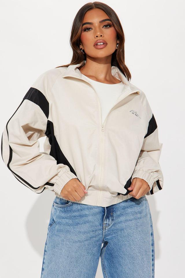 Brittany Windbreaker Jacket - Cream/combo Product Image