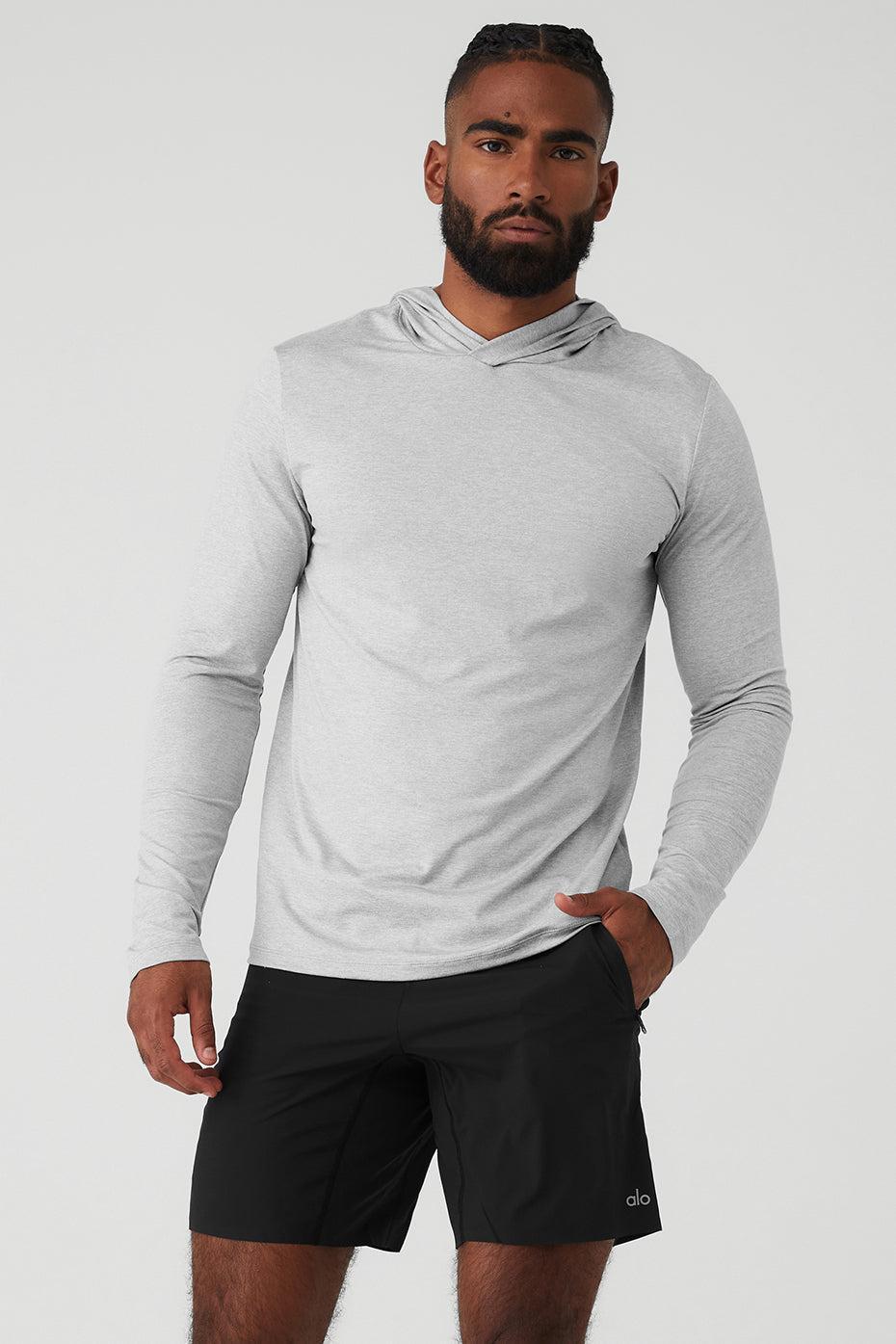 Conquer Reform Long Sleeve With Hood - Athletic Heather Grey Product Image