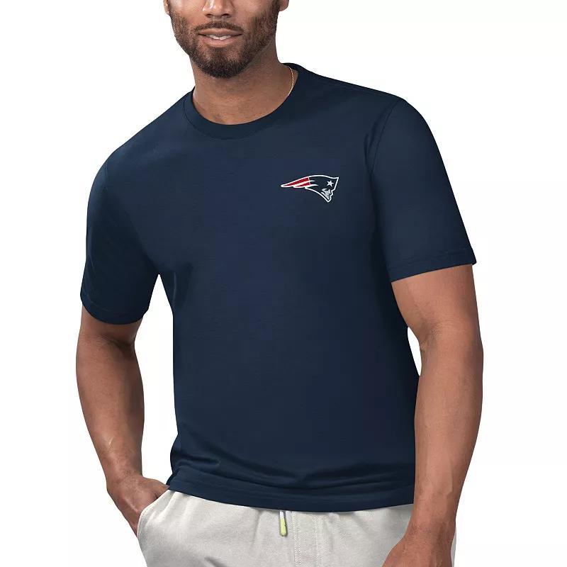 Margaritaville Mens Navy New England Patriots Licensed to Chill T-Shirt Product Image