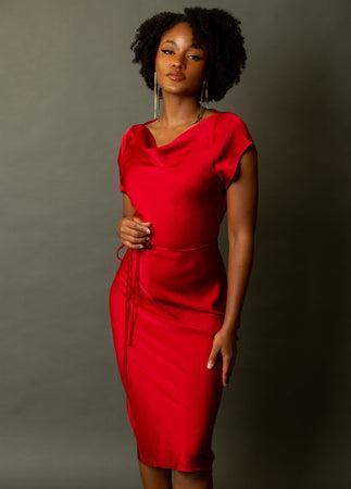 Haven Dress in Scarlet Product Image