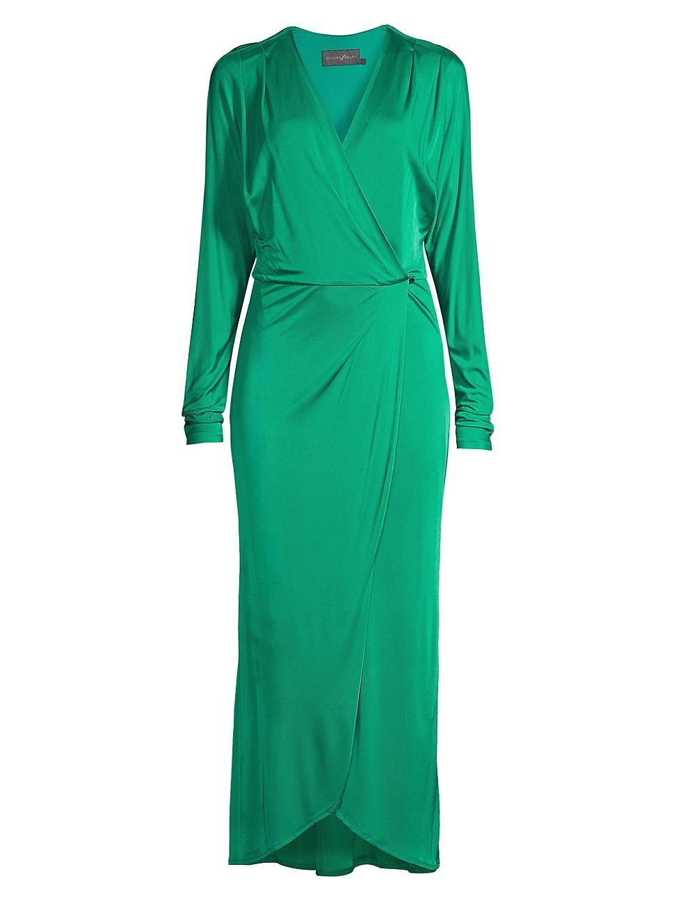 Womens Aphrodite Jersey Wrap Midi-Dress product image