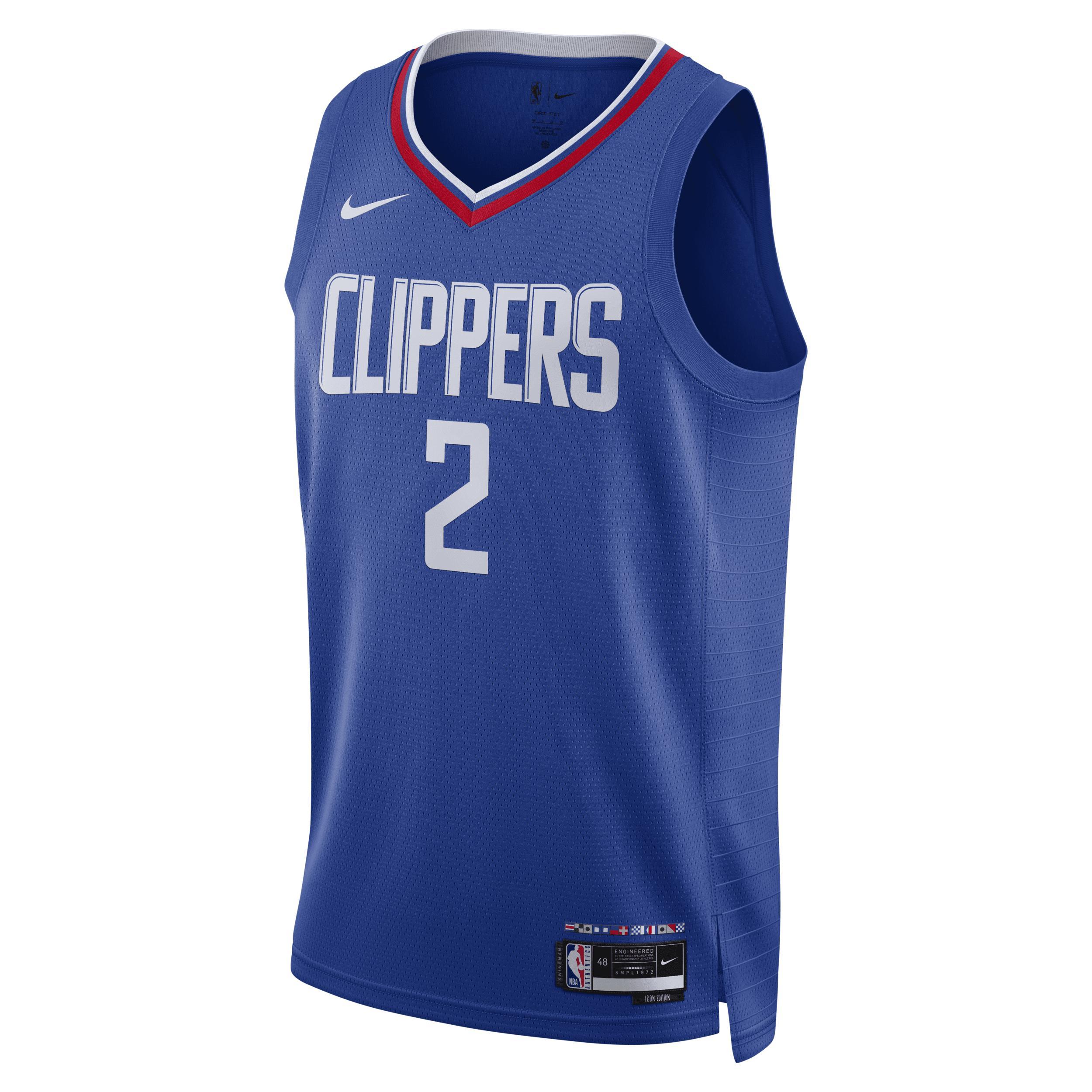 Unisex Nike Kawhi Leonard Royal LA Clippers Swingman Jersey - Icon Edition, Adult Unisex Product Image