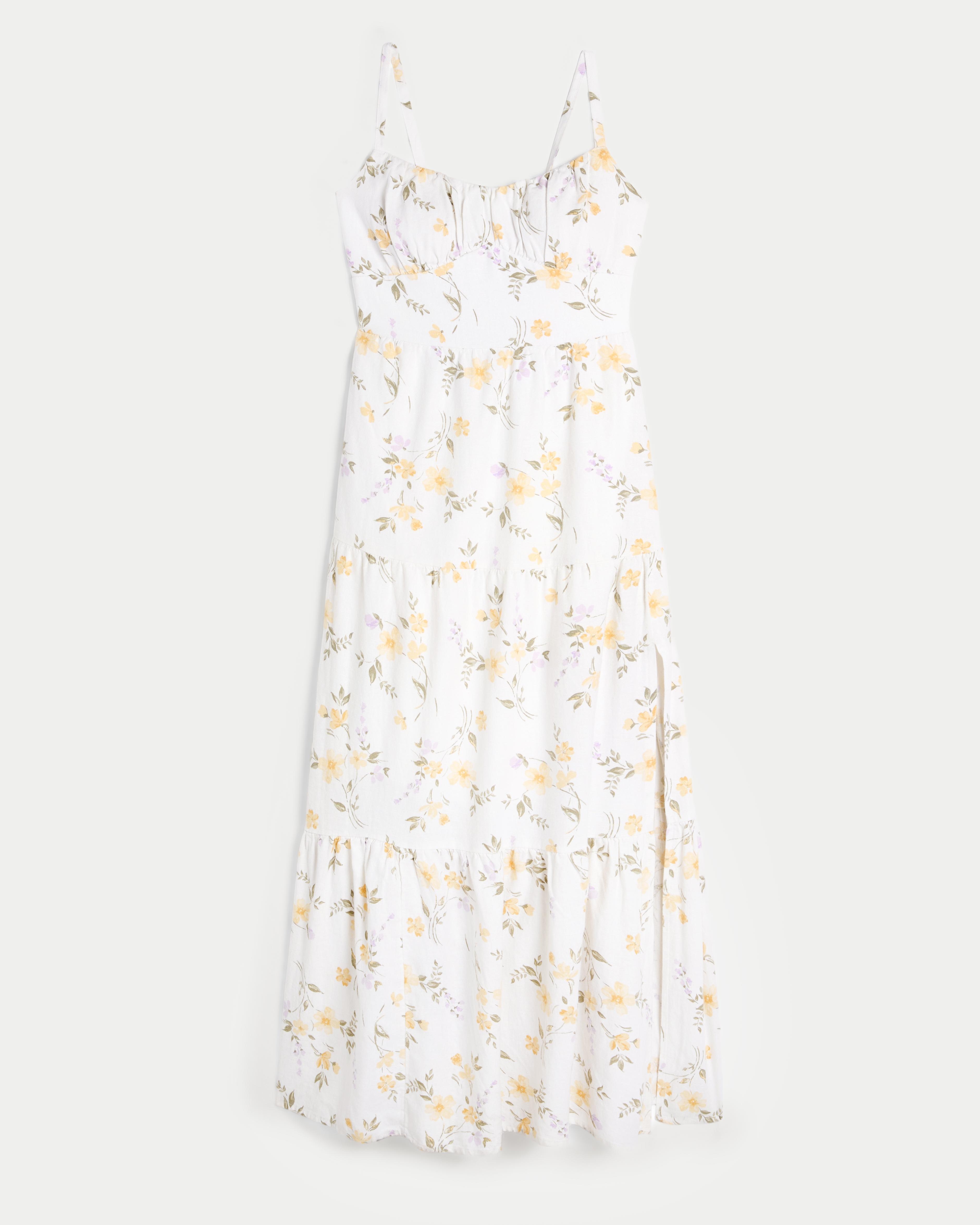 Linen Blend Maxi Dress Product Image