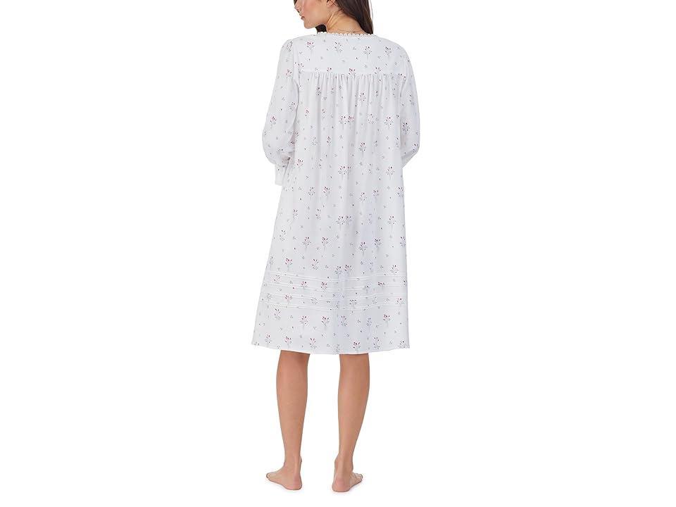 Eileen West Cotton Flannel Long Sleeve Waltz Gown (Rosebuds) Women's Pajama Product Image