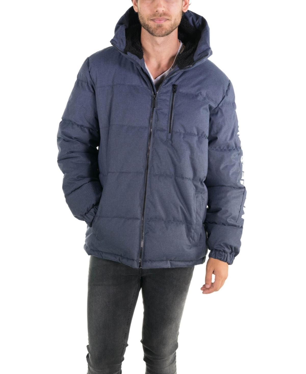 Mens Twill Block Puffer Jacket Product Image