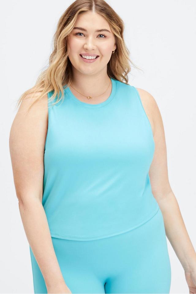 Fabletics Blake Muscle Tank Womens blue plus Size 4X Product Image