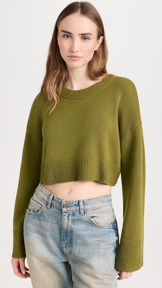 Reformation Paloma Cropped Cashmere Crew | Shopbop product image