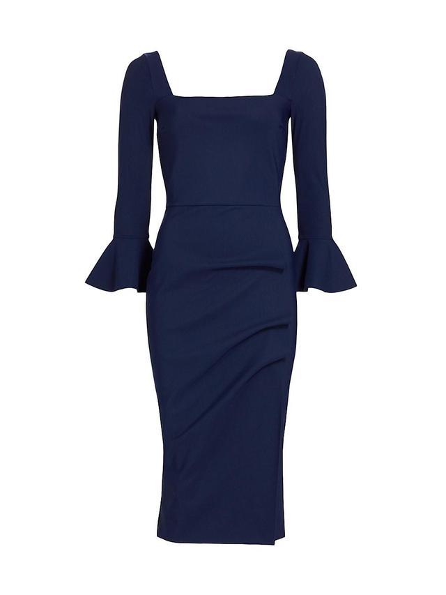 Womens Astra Gathered Jersey Midi-Dress Product Image