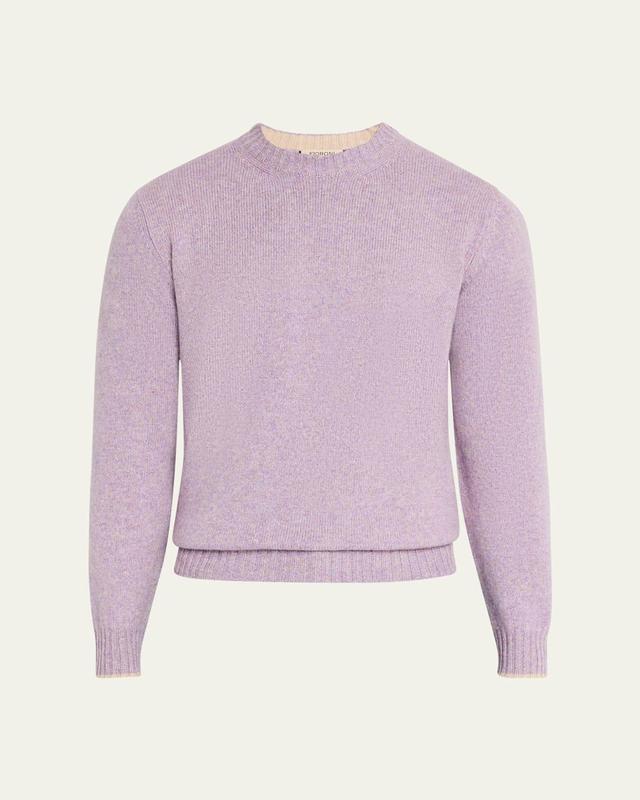 Mens Cashmere Knit Crewneck Sweater Product Image