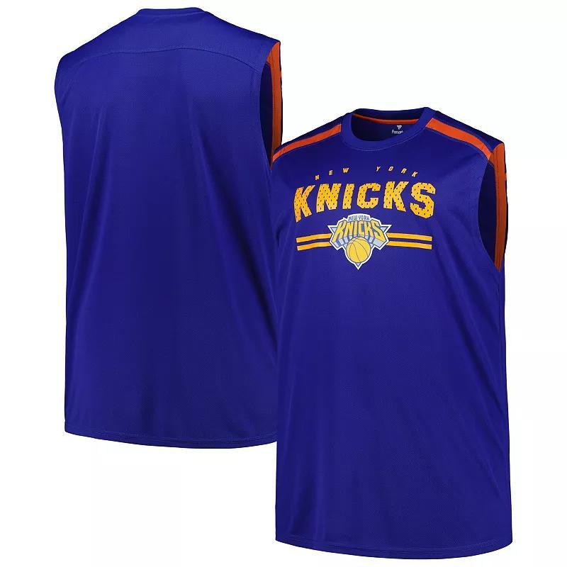 Mens Fanatics New York Knicks Big & Tall Birdseye Muscle Tank Top Product Image