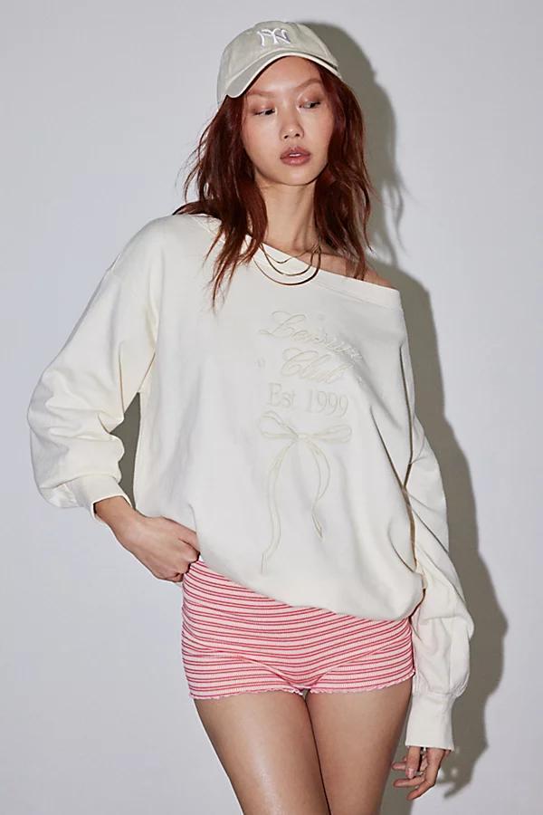 Out From Under Imani Oversized Off-The-Shoulder Sweatshirt Womens at Urban Outfitters Product Image